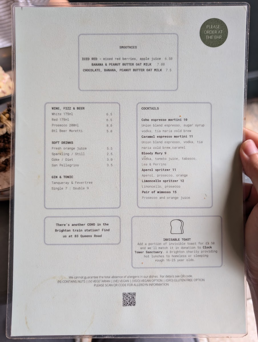 Menu Cafe Coho-1