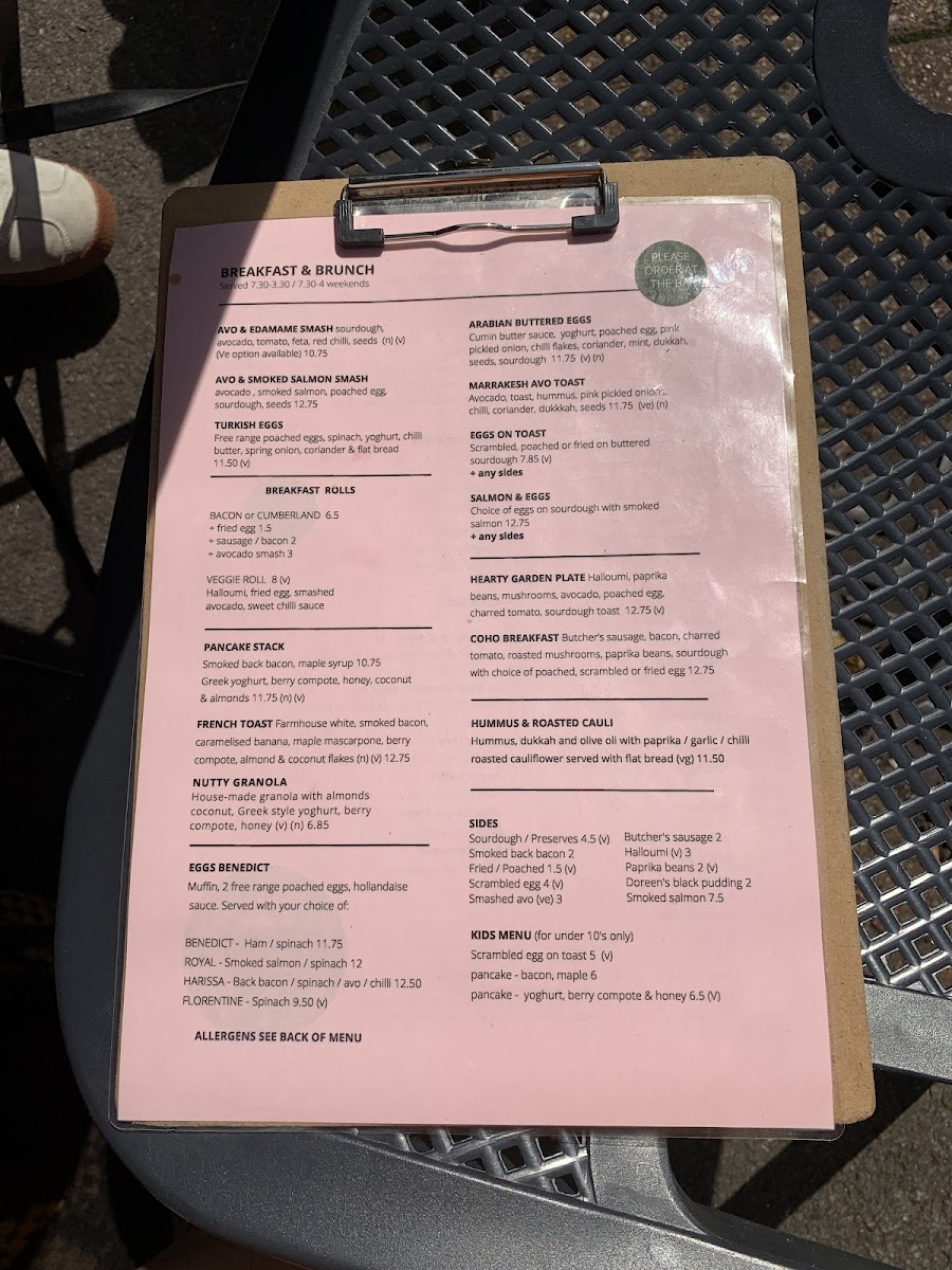 Menu Cafe Coho-6